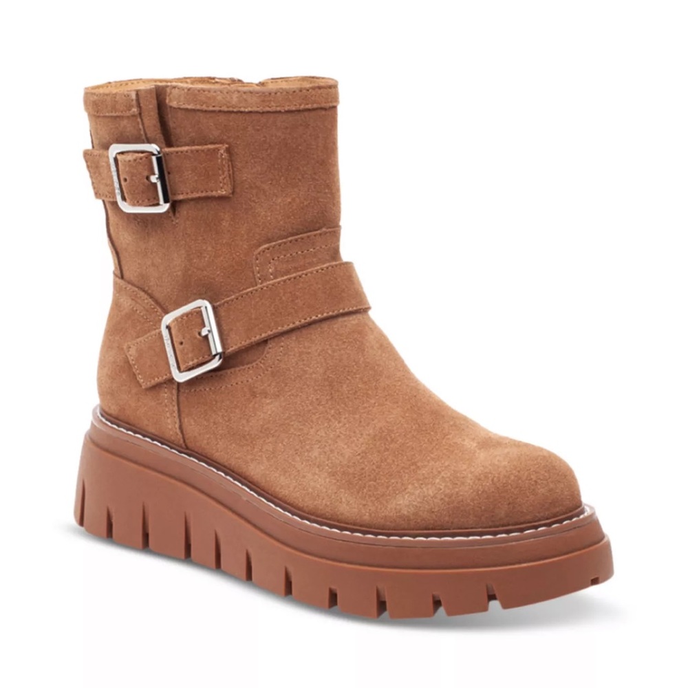 JSLIDES | SUEDE TEXAS BUCKLED BOOTS